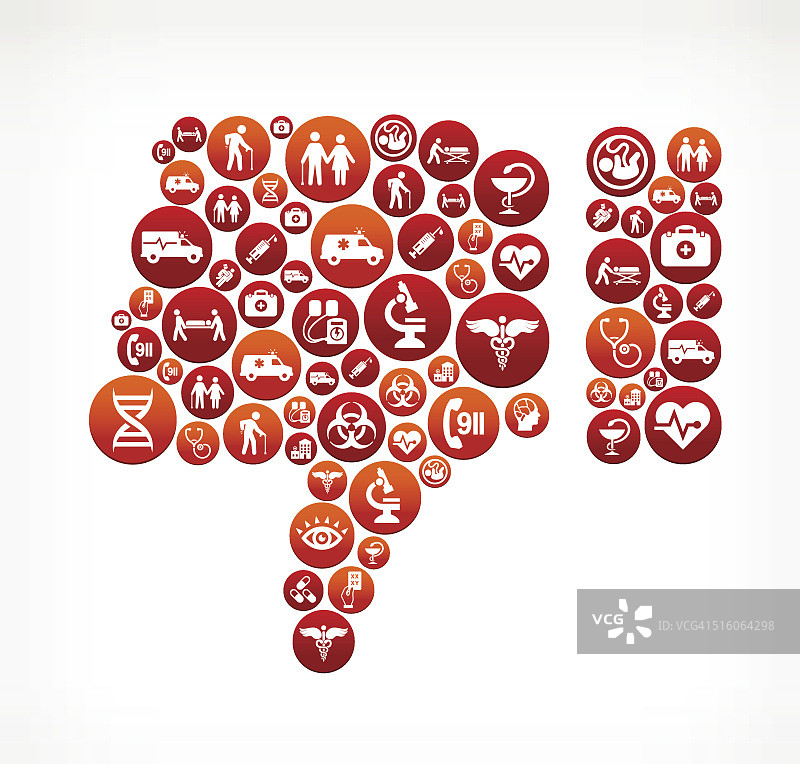 医疗保健红色反对按钮图案图片素材