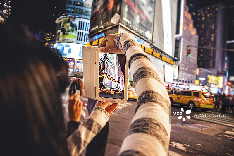 时代广场掠影图片素材