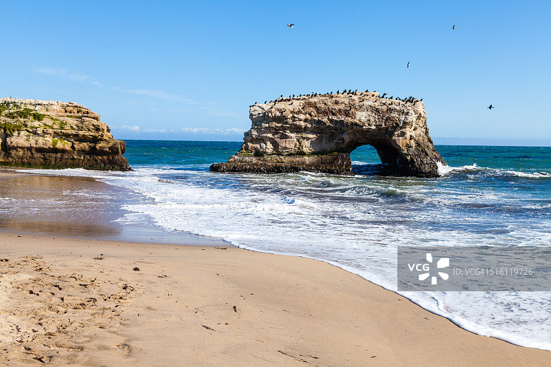 加利福尼亚州圣克鲁斯天然桥州立公园图片素材