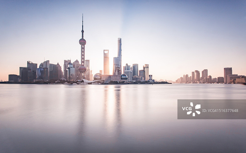 上海日出图片素材