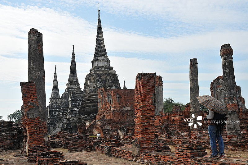 阿瑜陀耶遗址：วัดพระศรีสรรเพชญ์寺图片素材
