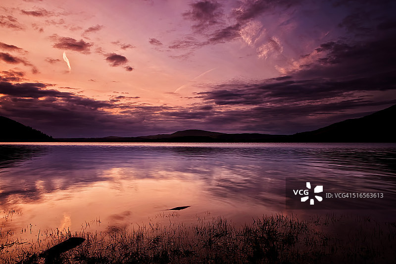 巴森斯韦特湖的傍晚图片素材