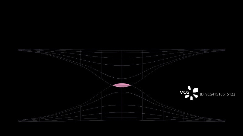 黑色背景上的两个3维抛物线图的交点图片素材