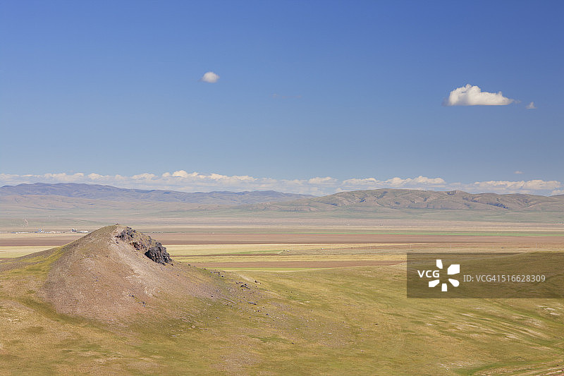 蒙古后杭爱省哈尔和林周边景观图片素材