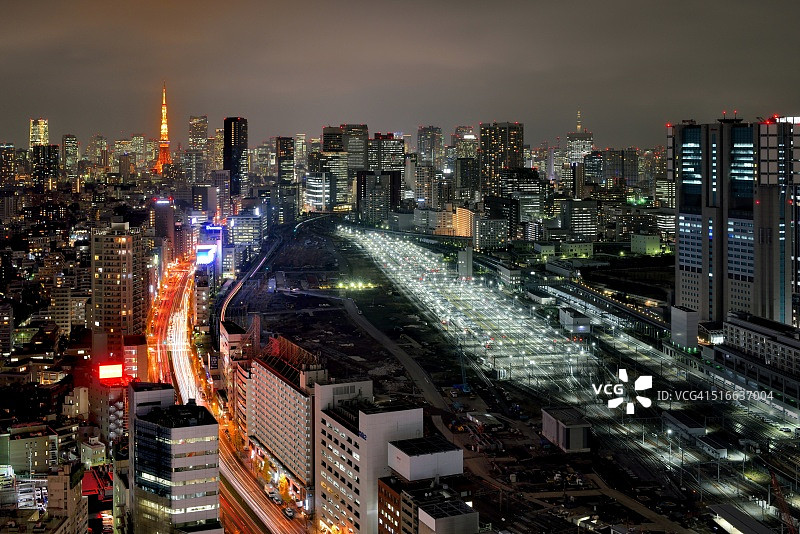 东京夜景图片素材