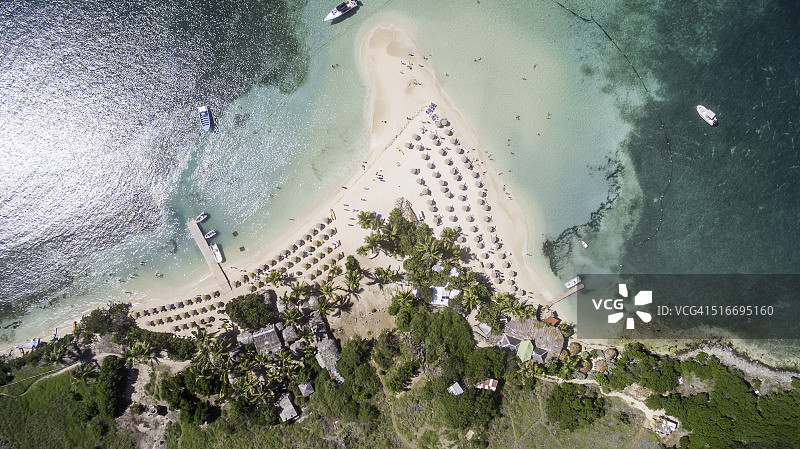 圣马丁海滩航拍图片素材