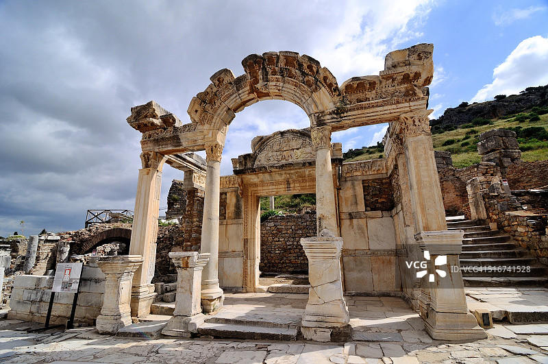 哈德良神庙图片素材