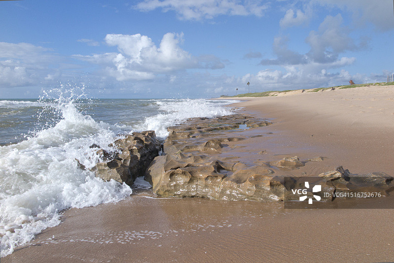 巴西巴伊亚州绍伊佩海岸海滩图片素材