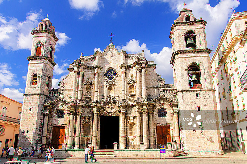 哈瓦那大教堂广场图片素材