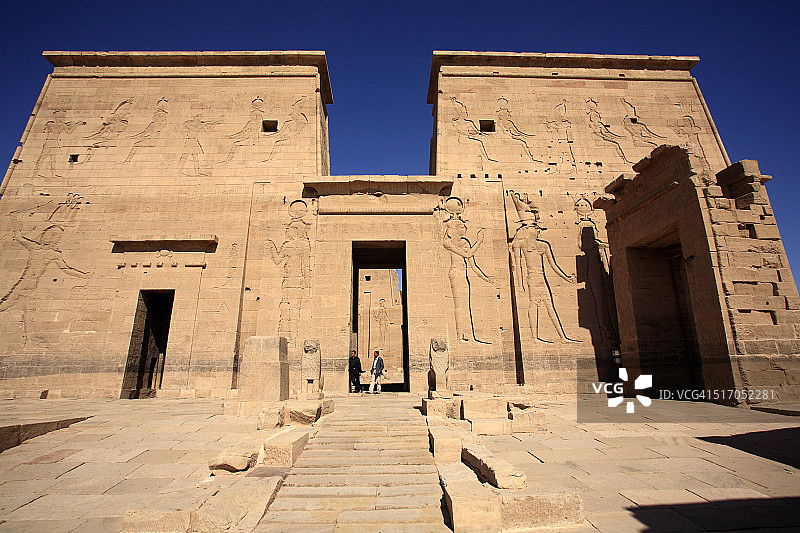 菲莱岛的伊西斯和奥西里斯神庙图片素材