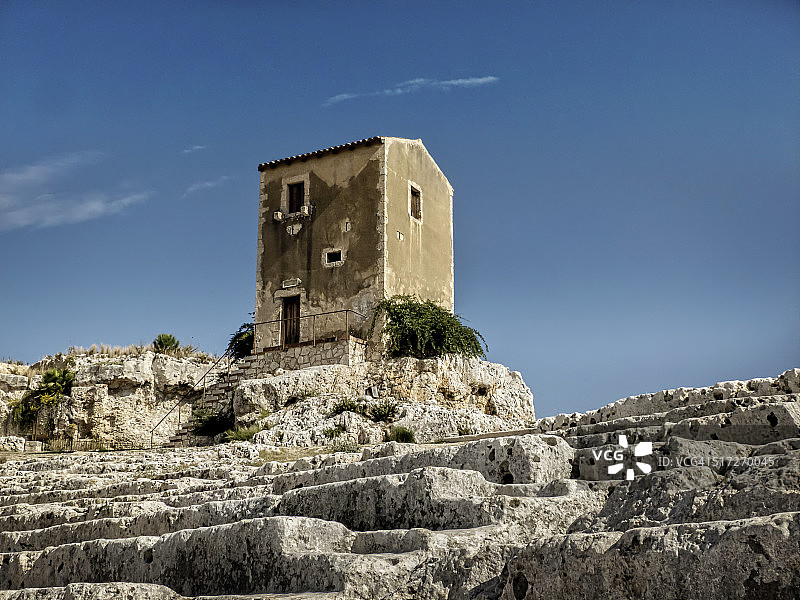 罗马房屋和石阶图片素材