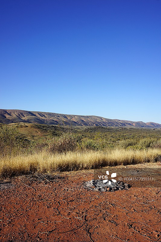 麦克唐奈山脉的露营地图片素材