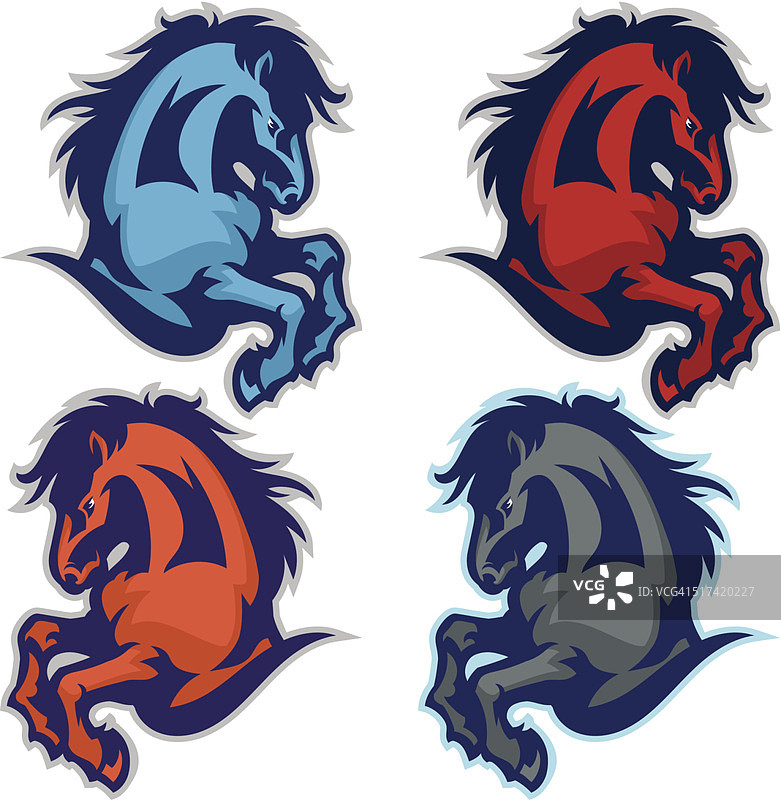 标志性赛马跳跃图片素材