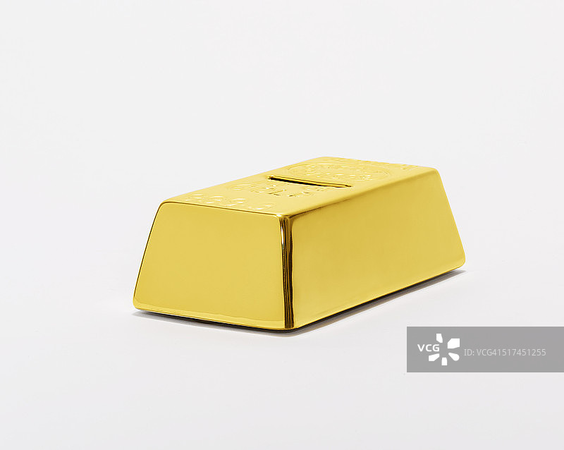 大型金条储蓄罐图片素材