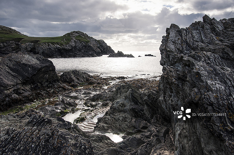 威尔士安格尔西岛的达法赫港图片素材