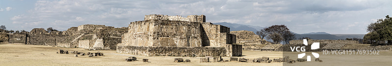 蒙特阿尔班考古遗址全景图图片素材