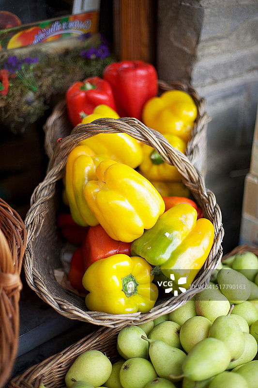 红黄辣椒图片素材