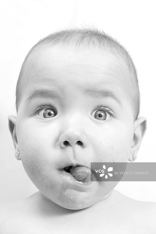 可爱小女孩肖像图片素材