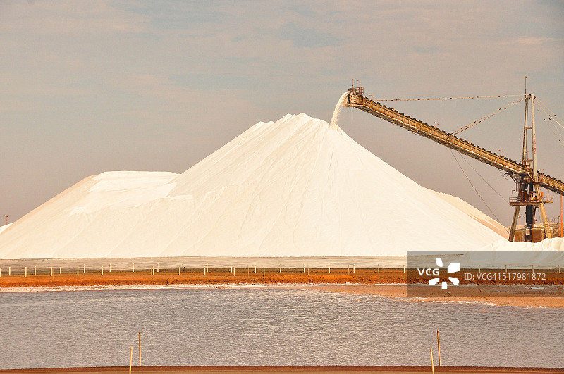 黑德兰港盐田图片素材