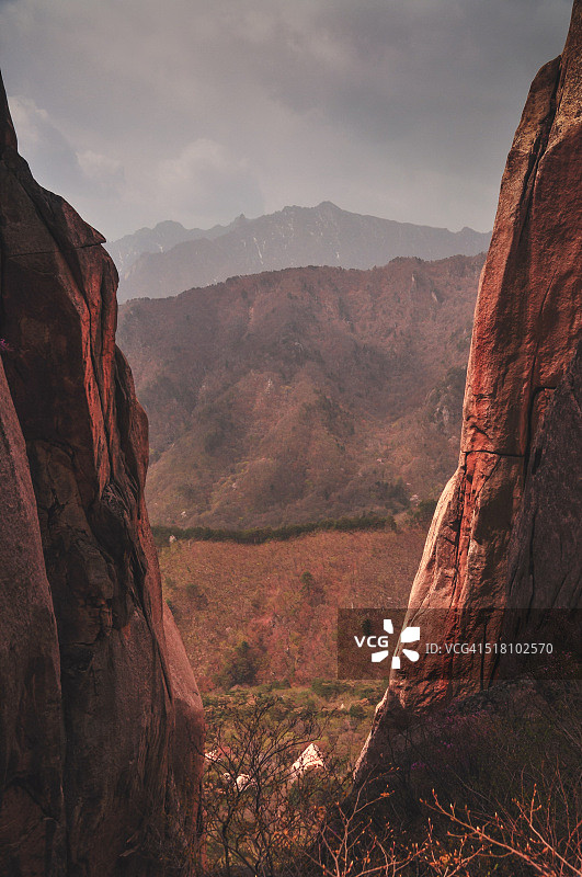 蔚山岩徒步图片素材