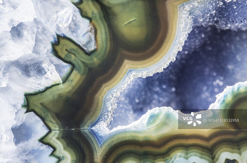 玛瑙晶洞图片素材