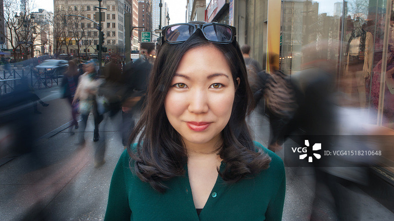 都市女孩肖像图片素材