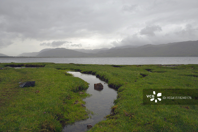 风暴中的岛屿图片素材