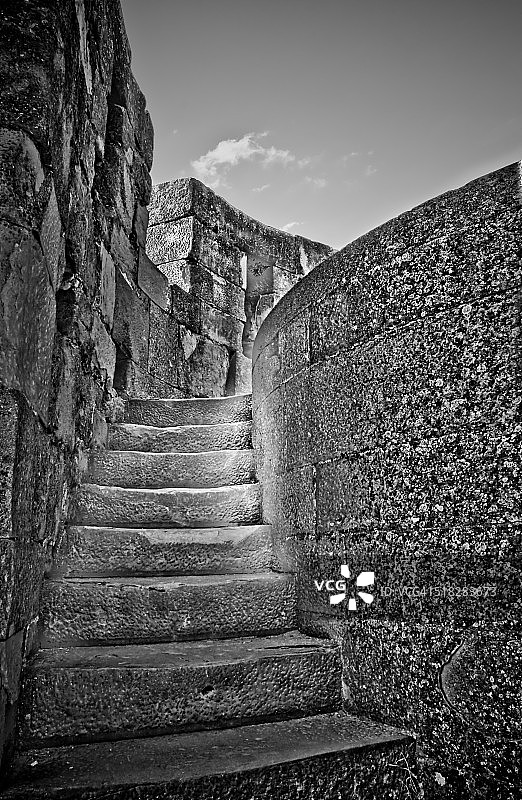 卡尔卡松中世纪古城石阶图片素材