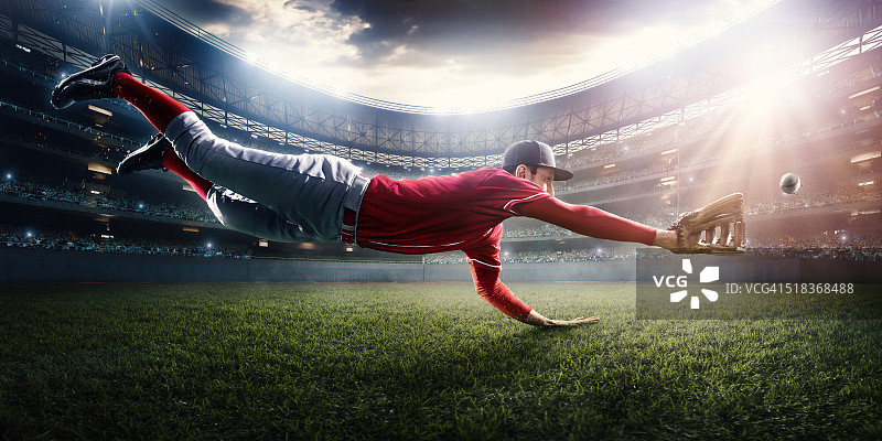 外场员接球图片素材