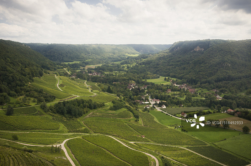 法国博姆莱梅西约山谷图片素材