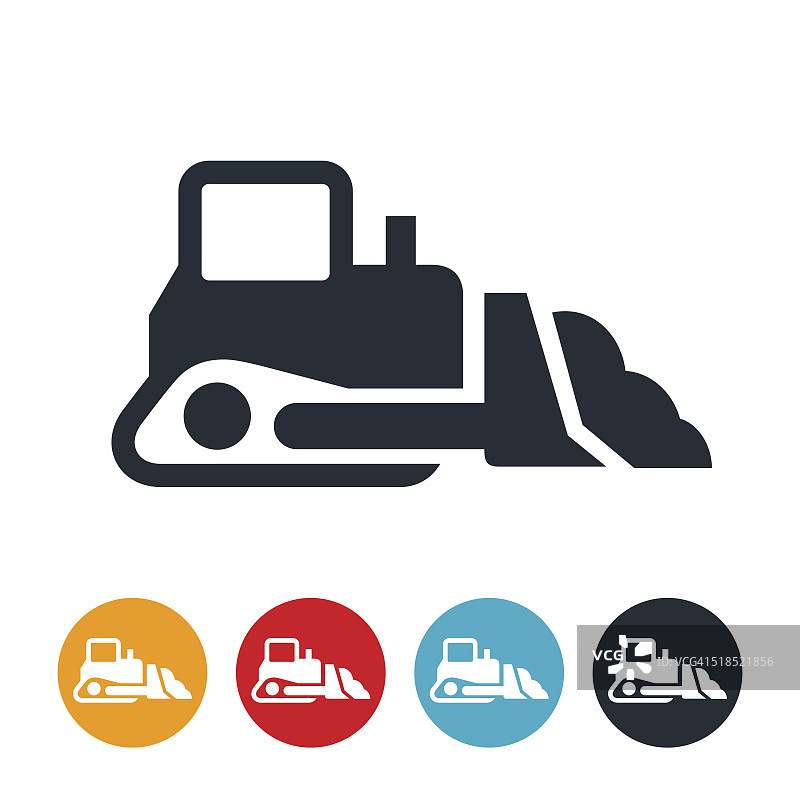 推土机图标图片素材