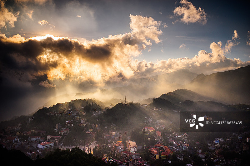沙巴市风光图片素材