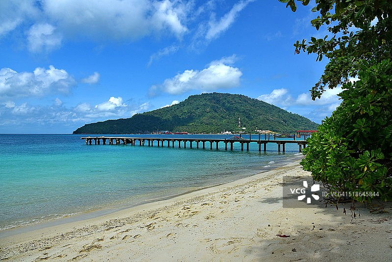 马来西亚小停泊岛海景图片素材