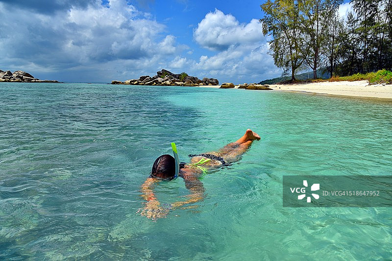 马来西亚停泊岛浮潜图片素材