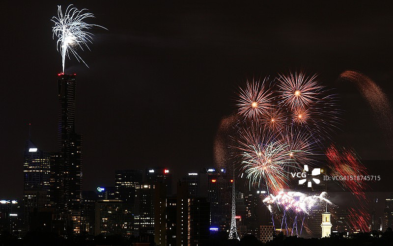 墨尔本的烟花图片素材