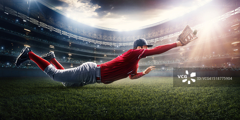 外场员接球图片素材