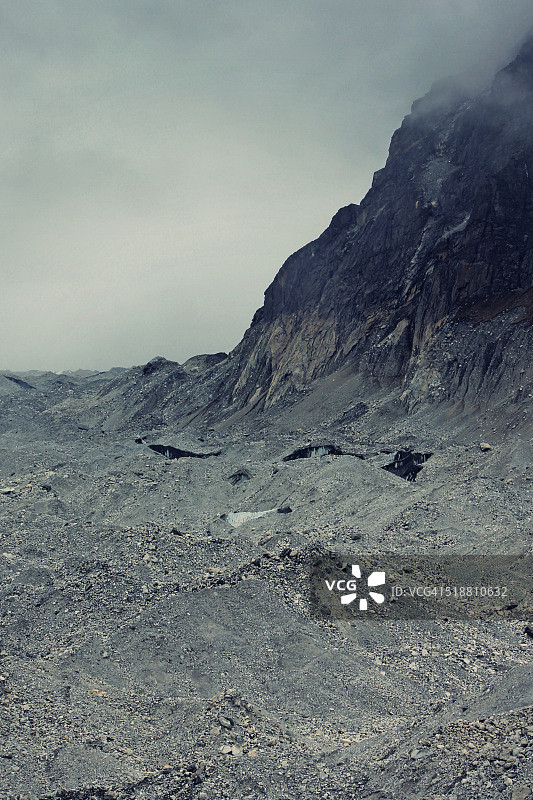 尼泊尔格库冰川图片素材