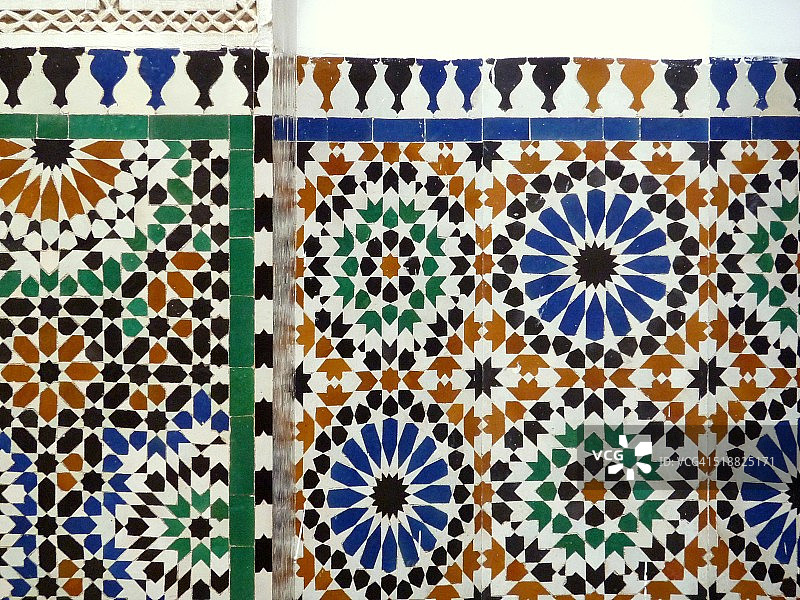 穆莱·伊斯梅尔陵墓的伊斯兰设计图片素材