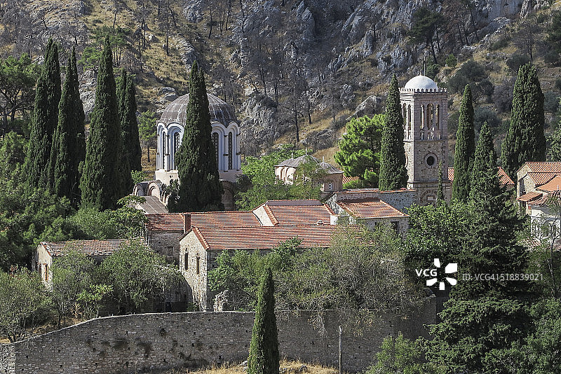 希俄斯岛尼亚莫尼修道院及周边图片素材