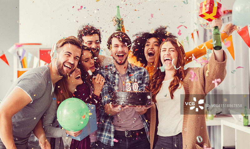 办公室生日派对图片素材