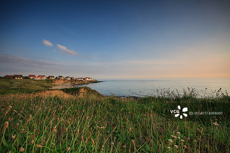 奥德雷塞尔沙丘上的日落图片素材