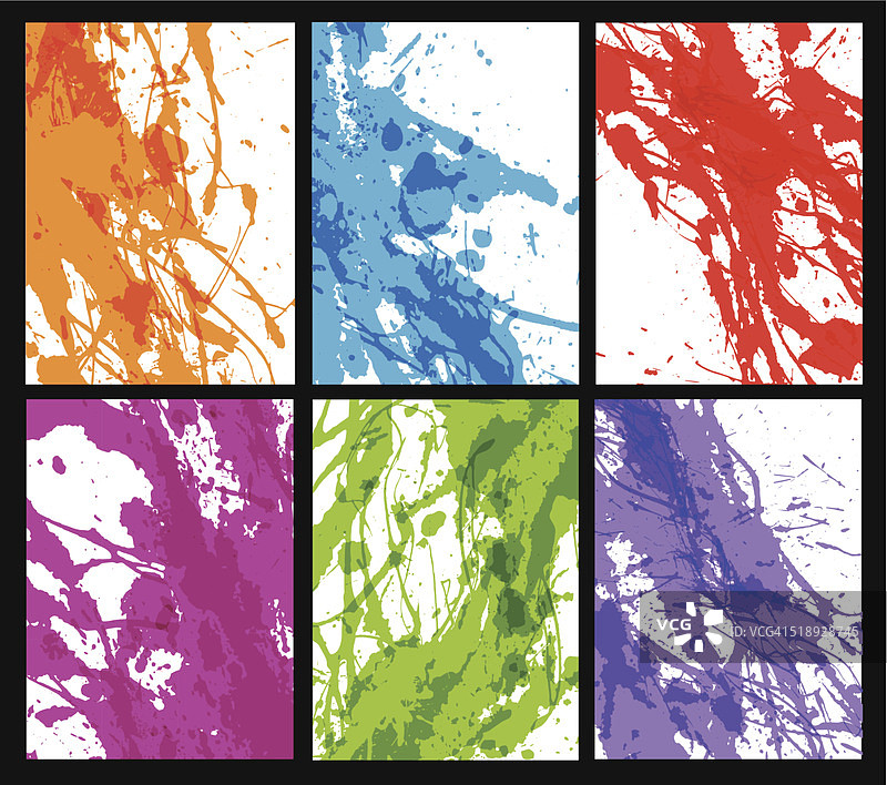 彩色Grunge背景图片素材