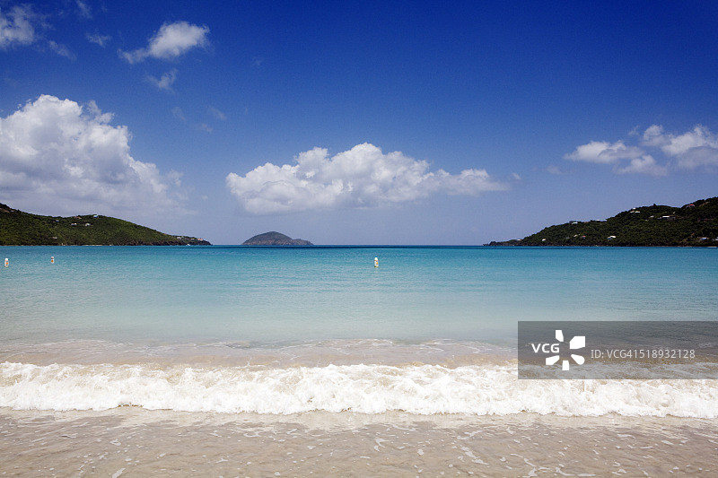 圣托马斯岛梅根斯湾图片素材