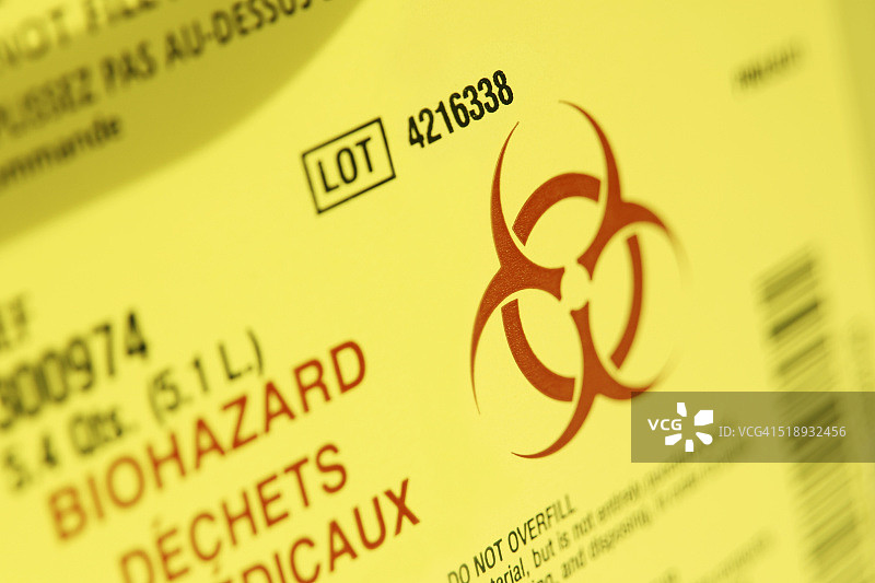 标签上的生物危害符号图片素材