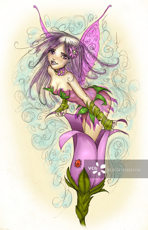 戴着狂欢节服装的新娘肖像图片素材