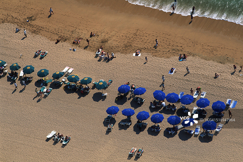 阿卡普尔科海滩俯视图图片素材