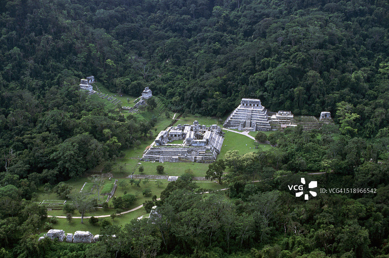 帕伦克鸟瞰图片素材
