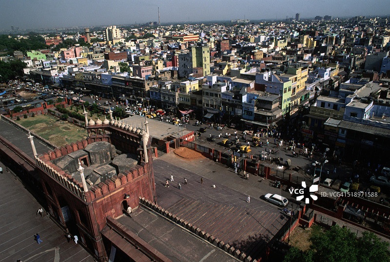 贾玛清真寺和派瓦兰巴扎图片素材