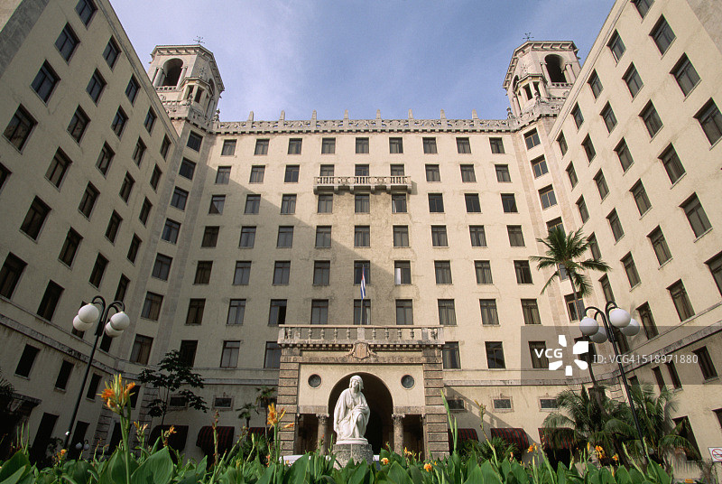 古巴国家酒店庭院图片素材