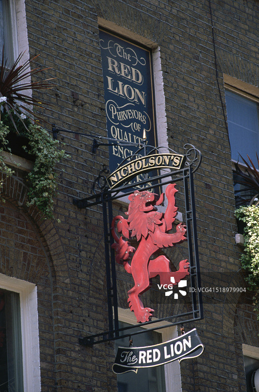 红狮酒吧标志图片素材